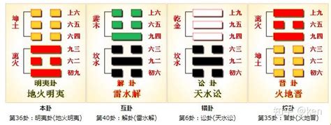 上坤下离|周易第36卦明夷卦 (地火明夷)解释，明夷卦变卦卦象详解